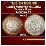 PCGS 1888-o Morgan Dollar Monster Rainbow Targed T