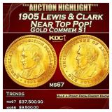 1905 Lewis & Clark Gold Commem Dollar Near Top Pop