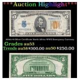 1934A $5 Silver Certificate North Africa WWII Emer