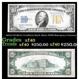 1934A $10 Silver Certificate North Africa WWII Eme
