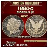 1880-o Morgan Dollar $1 ms64 dmpl SEGS