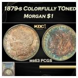 PCGS 1879-s Morgan Dollar Colorfully Toned $1 ms63