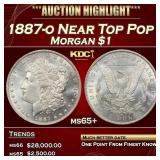 1887-o Morgan Dollar Near Top Pop $1 ms65+ SEGS