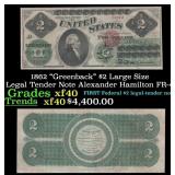 1862 $2 Large Size Legal Tender Note "Greenback" A