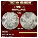 1881-s Morgan Dollar $1 ms67+ SEGS