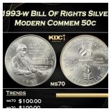 1993-w Bill Of Rights Modern Commem Half Dollar Si