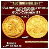 1903 McKinley Louisiana Purchase Gold Commem Dolla