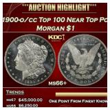 1900-o/cc Top 100 Morgan Dollar Near Top Pop $1 ms