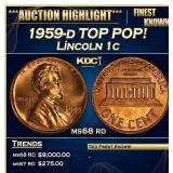 1959-d Lincoln Cent TOP POP! 1c ms68 rd SEGS
