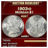 1903-o Morgan Dollar $1 Grades ms66+