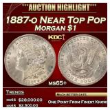 1887-o Morgan Dollar Near Top Pop $1 ms65+ SEGS