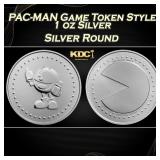PAC-MAN Game Token Style - 1 oz Silver Round Round