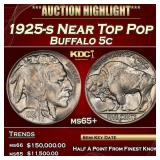 1925-s Buffalo Nickel Near Top Pop 5c ms65+ SEGS