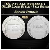 Major League Baseball (MLB) Logo Style - 1 oz Silv