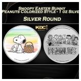 Snoopy Easter Bunny Peanuts Colorized Style - 1 oz