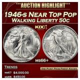 1946-s Walking Liberty Half Dollar Near Top Pop 50