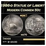 1986-d Statue of Liberty Modern Commem Half Dollar
