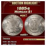 1885-s Morgan Dollar $1 ms65+ SEGS