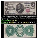 1891 $2 Large Size Silver Certificate "Windom Note