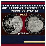 2017-P Lions Club Centennial Proof Modern Commem D