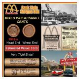 Lincoln Wheat Cent 1c Mixed Roll Orig Brandt McDon