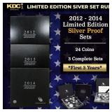 2012-2014 First 3 Years of Limited Edition Silver