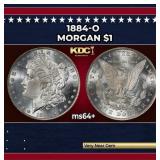 1884-o Morgan Dollar $1 Grades ms64+