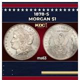 1878-s Morgan Dollar $1 Grades ms63