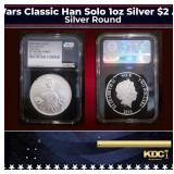 NGC NGC 2016 Star Wars Classic Han Solo 1oz Silver