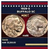1929-s Buffalo Nickel 5c ms66 SEGS