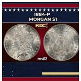 1884-p Morgan Dollar $1 Grades ms62