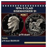 1974-s Clad Proof Eisenhower Dollar $1 pr70 dcam S