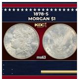 1878-s Morgan Dollar $1 Grades ms63