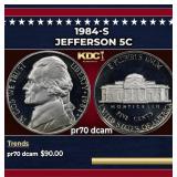 1984-s Proof Jefferson Nickel 5c pr70 dcam SEGS