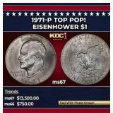 1971-p Eisenhower Dollar TOP POP! $1 ms67 SEGS