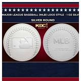 Major League Baseball (MLB) Logo Style - 1 oz Silv
