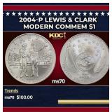 2004-P Lewis & Clark Modern Commem Dollar $1 ms70