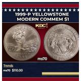 1999-P Yellowstone Modern Commem Dollar $1 ms70 SE