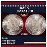 1881-o Morgan Dollar $1 ms65+ SEGS