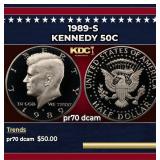 1989-s Proof Kennedy Half Dollar 50c pr70 dcam SEG