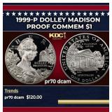1999-P Dolley Madison Proof Modern Commem Dollar $