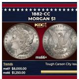 1882-cc Morgan Dollar $1 ms66+ SEGS