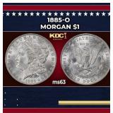 1885-o Morgan Dollar $1 Grades ms63