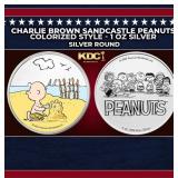 Charlie Brown Sandcastle Peanuts Colorized Style -