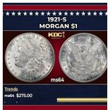 1921-s Morgan Dollar $1 Grades ms64