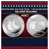 Boston Red Sox MLB Team - 1 oz Silver Round Round