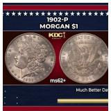 1902-p Morgan Dollar $1 Grades ms62+