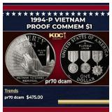 1994-P Vietnam Proof Modern Commem Dollar $1 pr70