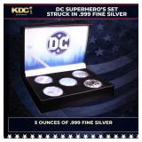 5x 1oz Silver Round DC Superhero Justice League Se