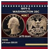 1977-s Proof Washington Quarter 25c pr70 dcam SEGS